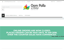 Tablet Screenshot of oompolla.co.za